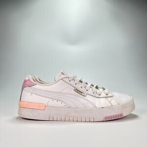 Puma Jada Renew White Pink Casual Sneakers Lace Up 386401-19 Women's Size 9.5